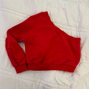 RED CROPPED TOP